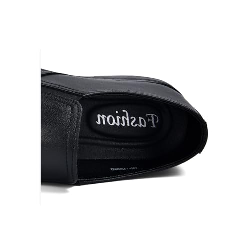 Men's Leather Slip-On Loafers Comfortable Casual Dress Shoes Business Formal Shoes3