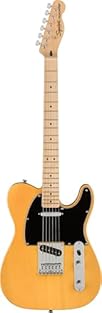 A superb gateway into the time-honored Fender family, the Squier Affinity Series Telecaster delivers legendary design and quintessential tone for today’s aspiring guitar hero This Tele features several player-friendly refinements such as a thin and l...
