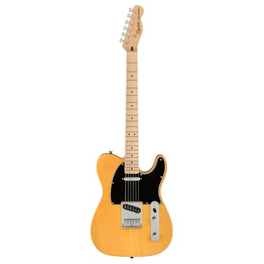 Squier by Fender Affinity Series Telecaster, Electric Guitar, Maple fingerboard, Butterscotch Blonde