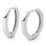 aliba ピアス メンズ フープピアス 金属アレルギー対応 メンズピアス リングピアス シルバーアクセサリー シルバー925 スターリングシルバー 両耳セット