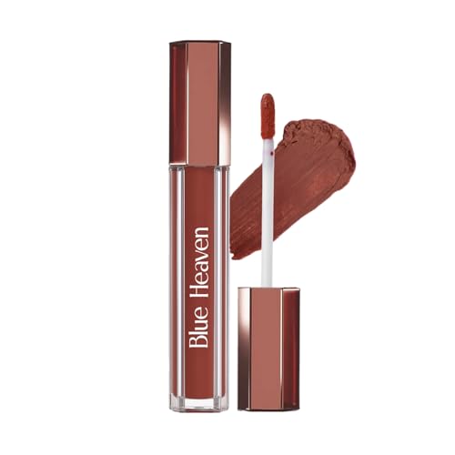 Image of Blue Heaven Roseate Lip Cream | Light Weight Mousse Texture | Hydrating & Plumping Liquid Lipstick for women | Enriched with Peptides, Hyaluronic Acid & Cocoa Butter | Bare Elegance | 3.5ml
