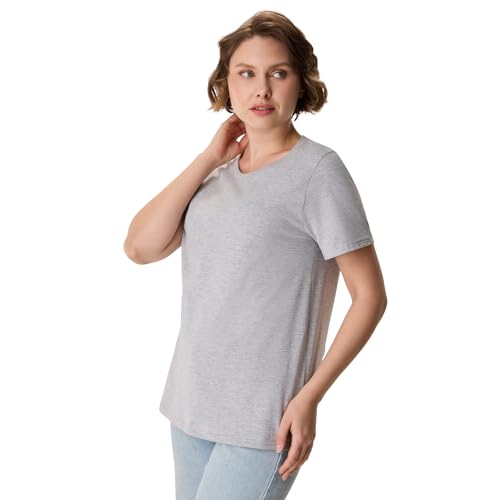 Hanes Women's Perfect-T Short Sleeve T-Shirt, Light Steel, X-Large by Hanes - Used condition - Image 5