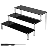 3 Niveles Elevadores para Exhibición Acrílico Transparente Estante de Soporte Organizador de Perfumes Elevadores de...