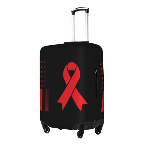 Travel Luggage Cover Sepsis Awareness Fashion Washable Baggage Suitcase Protector Fit For Luggage Small2