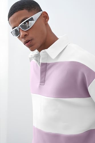 Image of Maniac||Mens||Polo Neck||Fullsleeve||Cotton||Oversized||T-Shirt