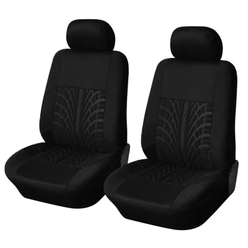 WINGOT Auto Ensembles Housses Siège pour Renault Kangoo II 2007-2021, Motif des pneus, Respirant Imperméable Protections Accessoires,Black-Two Seats