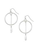 Kendra Scott Nalani Open Frame Earrings for Women, Fashion Jewelry, Rhodium-Plated