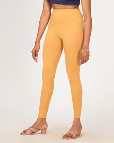 Image of Loveit Womens Solid Viscose Slim Fit Ankle Length Leggings