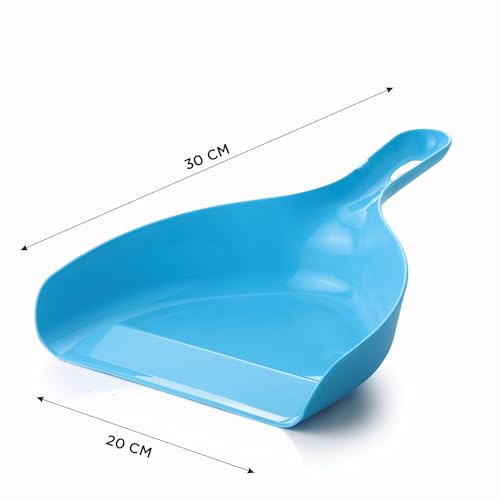 Image of Homeor Dustpan with Multi-Purpose Dusting Brush, Dust Pan Set, Brust Set for Cleaning, Cleaning Combo Set, Portable & Easy to Store, Blue