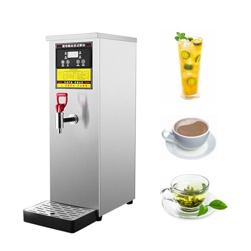 Kommerzieller Automatischer Heißwasserkessel, 50 L/ h Tisch- Heißwasserspender Mit Intelligentem Bedienfeld, 40- 100 °C Temperaturregelung, Tropffreier Wasserhahn, Für Café, Bar, Bäckerei, Unternehmen