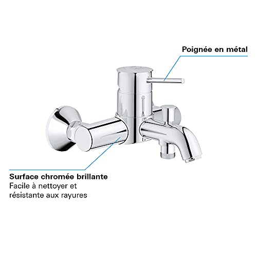 Mitigeur monocommande Bain/Douche Grohe Start Classic chromé 23787000 - 6