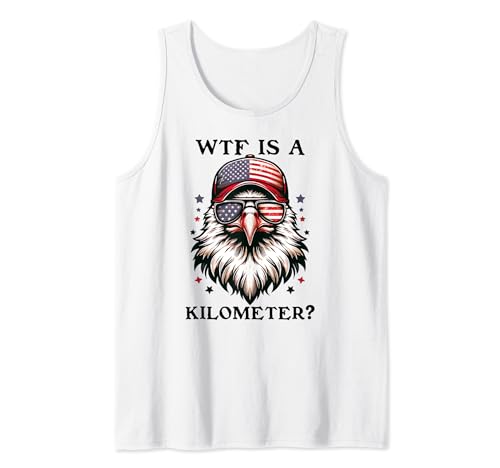 WTF is a Kilometer Shirt,Eagle US Flag WTF is a Kilometer Débardeur