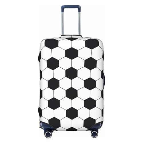 Soccer Ball Print Luggage Covers For Suitcase,Elastic Washable & Stretchable Suitcase Covers For Luggage, Anti-Scratch - Fits 18-32 Inch Luggage-No Luggage Included