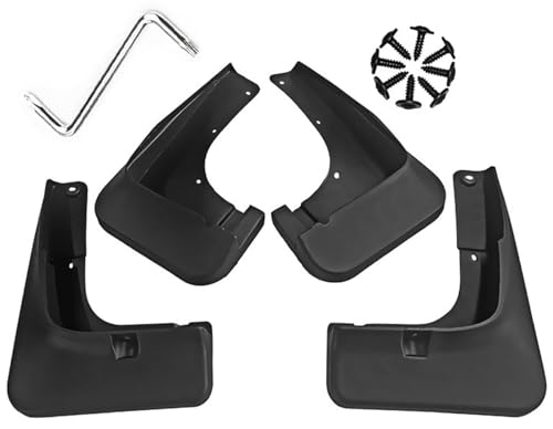 Image of Mud Flaps Mud Guards Fit for 2013-2014 Mitsubishi Outlander, Front & Rear Mud Splash Guards Accessories - 4 Pc, Black