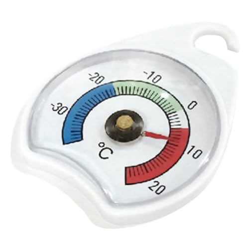 Hohopeti Termometro Frigorifero con Indicatore per Congelatore Misurazione Precisa Della Temperatura per Conservazione Sicura Alimenti Facile da Leggere e Operare