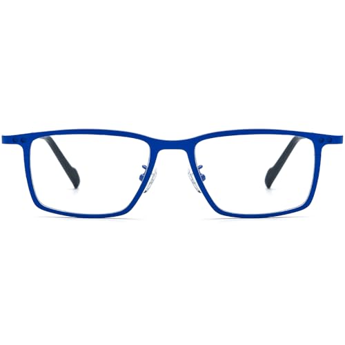 Image of FONEX Pure Titanium Glasses Frame Men Square Magnet Clip On Eyeglasses with Polarized Lens