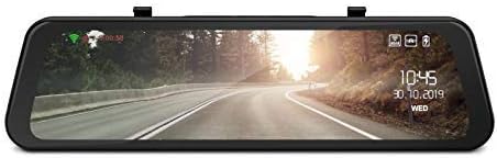 LAMAX S9 Dual screen displaying road view with time and date