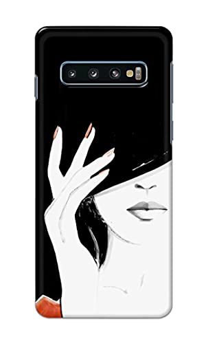 Image of PRINTFIDAA Photo of Beautiful Girl Hard Back Cover for Samsung S10 Plus (6.4 inch), SM-G975F / DS, SM-G975U, SM-G975W Back Cover -(P6) KAT1005