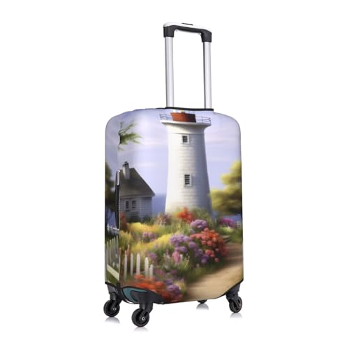 Lighthouse Diamond Painting Print Luggage Suitcase Covers Elastic Washable Luggage Protector Luggage Covers For Suitcase3