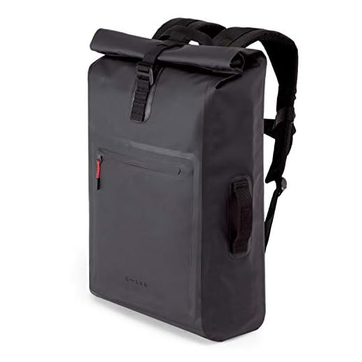 A-LAB • Model D • Wasserdichter Fahrradrucksack • Messenger Backpack • Kurierrucksack aus robuster LKW Plane (26l) mit extra Hülle für 15“ Laptop • Wasserdichter Rolltop • Designed in Berlin