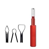 Herramienta de raspado de piso de PVC de aleación de aluminio para raspador de soldadura de piso de vinilo - Paleta de alisado de esquinas con 3 cabezales de tallado intercambiables, línea de