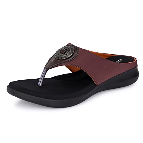 Image of Centrino Women Thong Sandals & Comfortable Ortho Care Sandal For Ladies | Fashion Wear Sandal & Chappal | Soft Cushioned for More comfort (2854)