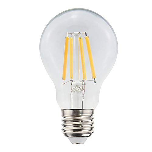 proventa® LED-Birne mit Dämmerungssensor | Automatisches Einschalten bei Dämmerung | 4 Filament-Glühfäden | Glaskörper | 8 Watt | 806 Lumen | Abstrahlwinkel 360°