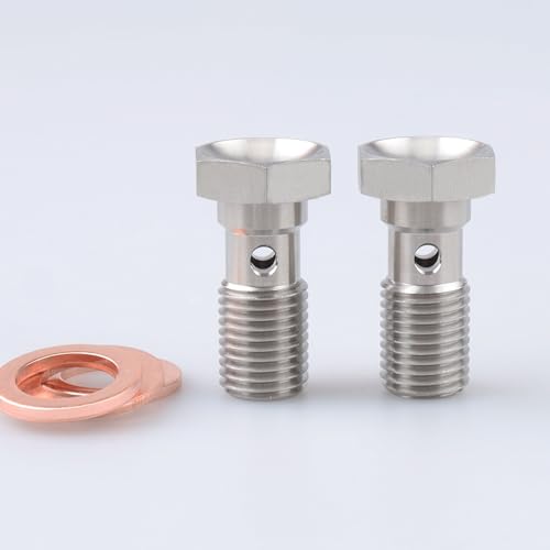 Image of AC PERFORMANCE 7 /16 x 20 Banjo Bolt, -4 AN, 25mm UHL, Stainless Steel, Pack of 2