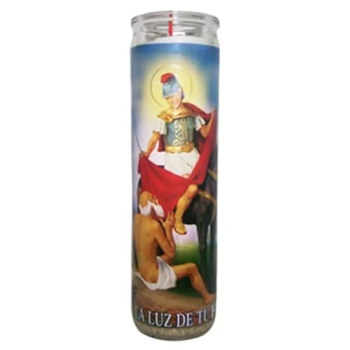 San Martin Caballero Red Devotional Candle – 8