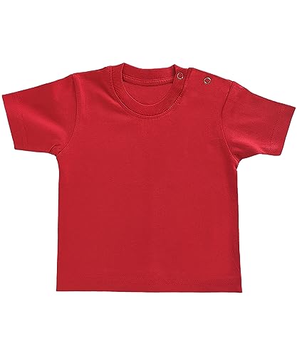 FABIOUS Unisex Baby T-Shirt Plain Super Combed Bio-Washed Ring Spun Cotton for Infant Boy & Girl – Half Sleeve