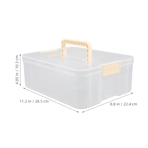 Boîte de rangement transparente Toyvian en plastique solide durable - 2