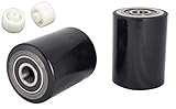 Pallet Jack Load Wheels Fit Toyota HPT 25, Wheels Set with Entry Exit Rollers