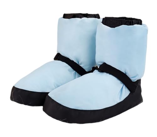 Ballet Warm Up Booties for Women, Flat Dance Shoes Ankle Boots with Strap