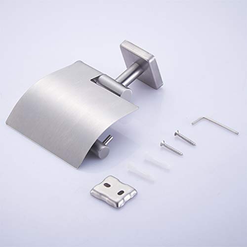 Miniatura 9 de Vasdev Portarrollos De Papel Higiénico Soporte De Ahorro De Espacio Premium 304 Rollo De Acero Inoxidable Organizador De Papel Estante De Almacenamiento Estante Para Baño Cocina Hogar Ino