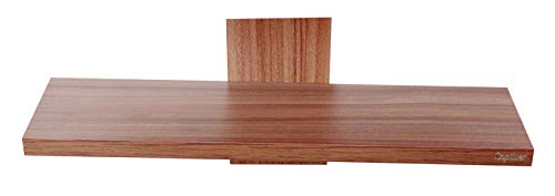 Image of Captiver Engineered Wood Wall Mounted Home Decorative Shelf Racks Stands (Walnut Finish) II Office Decoration Living Room Bathroom Bedroom Pooja