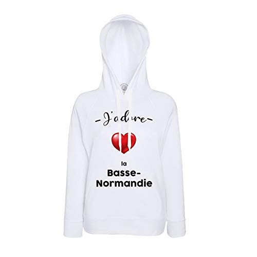 Sweat à Capuche Basse Normandie Caen - Vêtement Région de France Confortable pour Homme et Femme