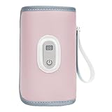 Milchwärmer – 14 cm Flaschenwärmer | Milch Warme | Warmhaltehülse Digitalanzeige Temperaturregelung für Reisen Zuhause Kinderzimmer Auto Büro kaltes Wetter Winter tägliche Fütterung, rose, Refer to