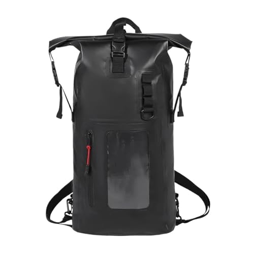 MKLHAVB Bolsa Estanca Bolsa de natación 25 l y 30, Mochila PVC Seca, Impermeable, Grande, for Senderismo en río, Rafting, Viajes al Aire Libre, Almacenamiento(30L Black)