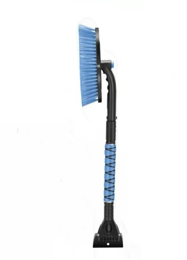 Holubec スノーブラシ スノースクレーパー アイススクレーパー 多機能 伸縮式アルミハンドル 調節長さ84cm-99cm 自動車 除雪ブラシ 雪かき 除雪 除霜作業 車 傷つかない 車 雪かき 車 雪下ろし 車用 霜取り 雪対策 軽量 着脱可式でコンパクト収納 (ブルー)