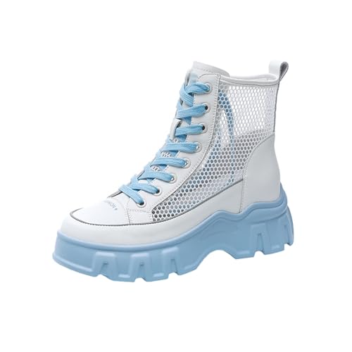 Bottines d'été pour femme avec lacets et plateforme pour vos promenades urbaines