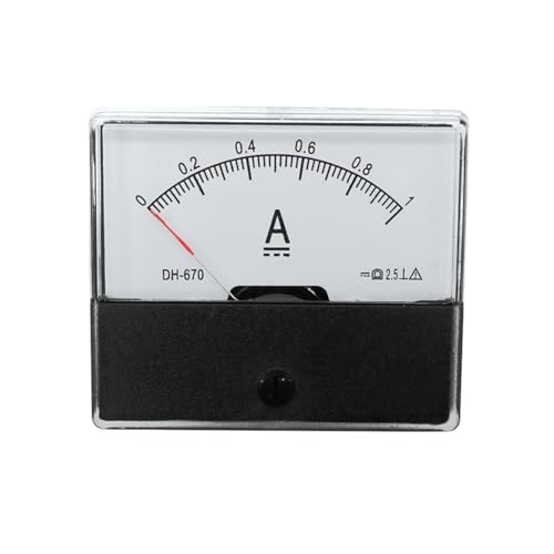 Ampèremètre de courant continu carré DH670 boîtier robuste 70x60mm 50A
