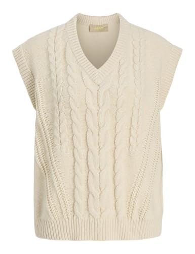 Chaleco de punto mujer Jack & Jones Jxjosie Vanilla Ice ropa de punto femenina XL