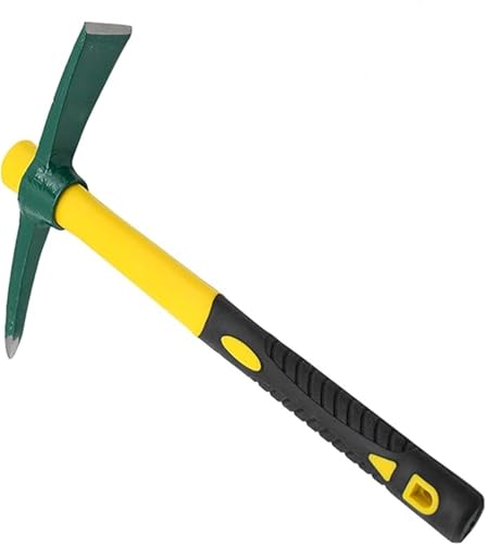 抜根道具 根切りバール ツルハシ つるはし ピックマトック バチヅル 柄付 鉄ピック 農業用具 滑り止め ハンドル 屋外マンガン鋼栽培用小型鉄ピック 木の根の除去用具 根掘り用具 木の根の除去用小型鉄ピック 家庭菜園を栽培す 鍬 農具 緩め 花壇の栽培用