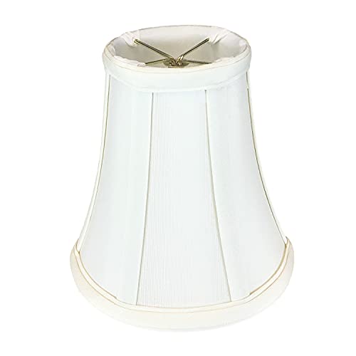 Image of Royal Designs, Inc. BSO-704FC-6WH True Bell Basic Lamp Shade with Flame Clip, 3.5 x 6 x 6.25, White