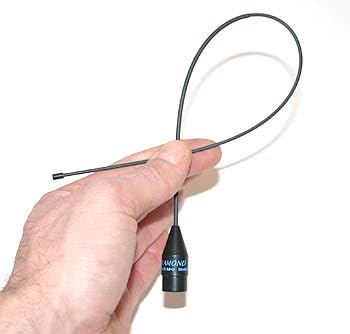DIAMOND ORIGINALE SRH-36 ANTENNA 36 CM 144/430 MHZ - RX 120/150/300/450/800MHz - CONNETTORE SMA