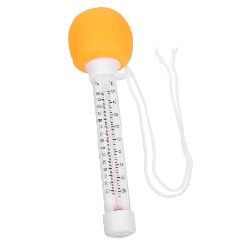 Alasum Thermomètre Flottant pour Piscine Bébé Indicateur de Température de L’Eau Design Orange Ludique Compatible Piscines Spas et Bains Intérieurs Lecture Rapide et Précise