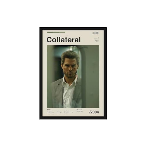 Image of BLINKART Collateral Vintage Movie Poster Frame 8x12 Inch | Premium 300 GSM Paper Wall Print | Mid Century Vintage Film Artwork for Home, Bedroom, Living Room, Office | Framed Photo Decor