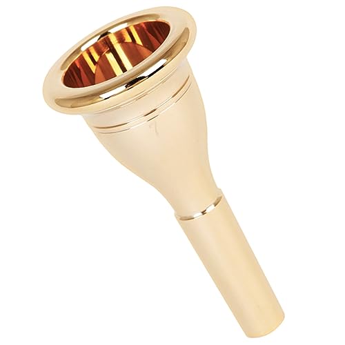 VICASKY Metal Trumpet for Adults/students French Horn Trumpet Mouthpiece Replacement Gold Plated Trumpet Accessories Portable Musical Instrument