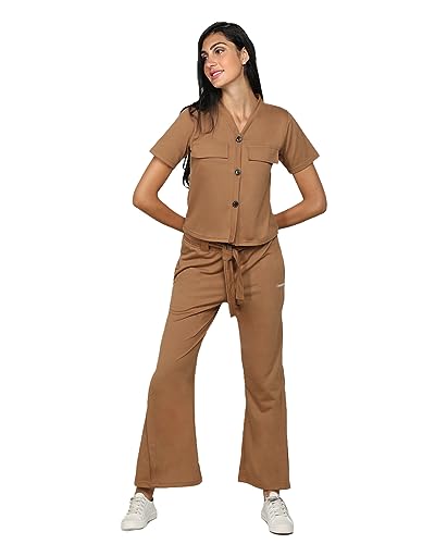 Image of CHKOKKO Women Jogging Suit Casual Summer Track Suit Co-Ord Set