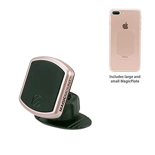 Image of SCOSCHE MPKRG2PK MagicMount Pro Rose Gold Trim Ring and Replacement Plates for MagicMount Pro 2-Pack Rose Gold